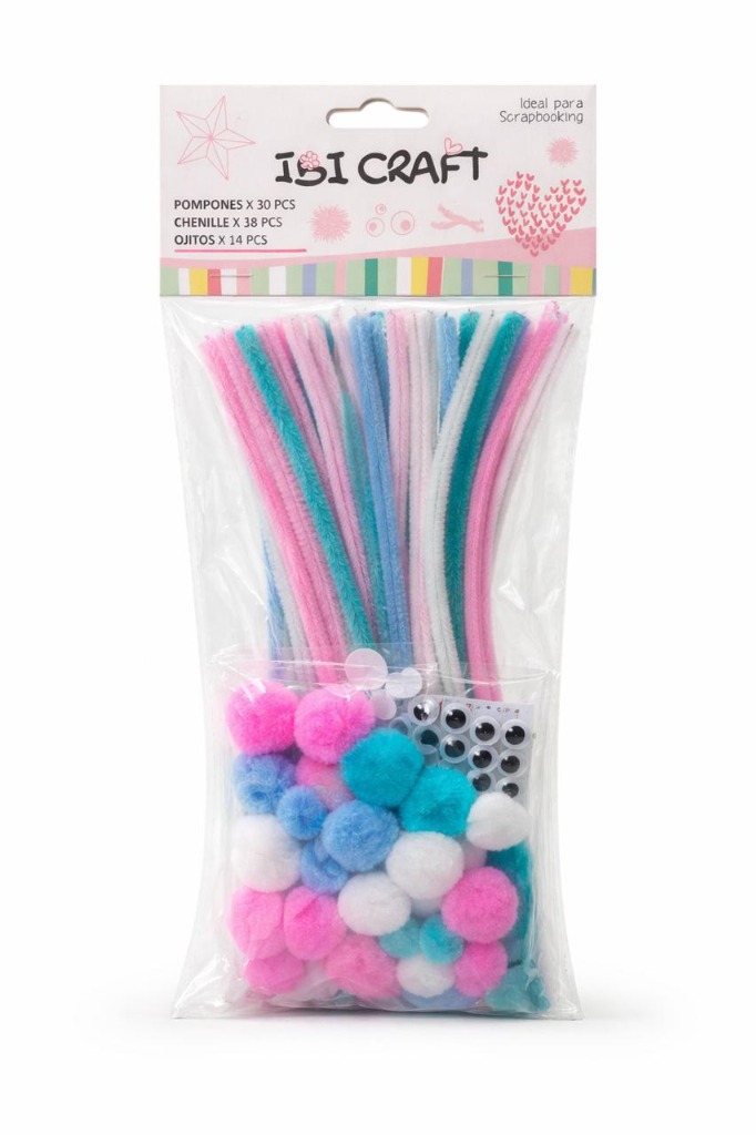 SET DIDACTICO POMPONES+LIMPIAPIPA+OJITOSx82u.